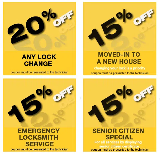 Exclusive Locksmith Service Pleasanton, CA 925-291-7861 - coupon-img